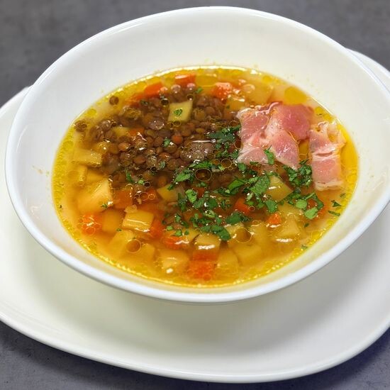 Суп Чечевичный с беконом