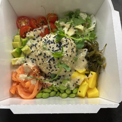 Поке с лососем