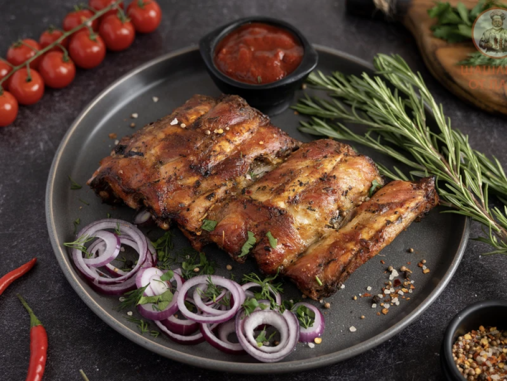 Шашлык из свиных ребрышек