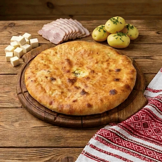 Картофель, грудинка и сыр