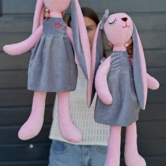 Зайка розовый