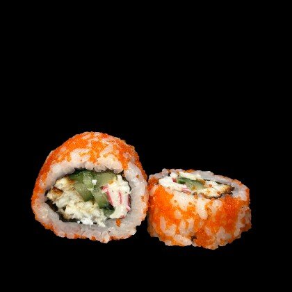 Ролл с угрем и крабом