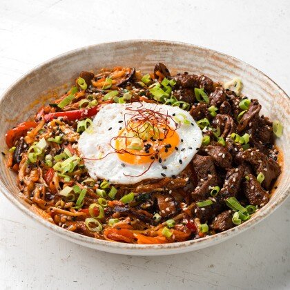 Пибимпап с говядиной