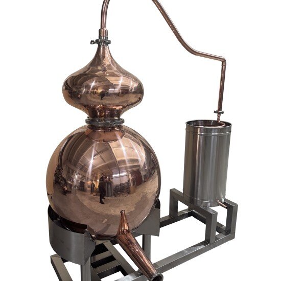 Медный аламбик 120 литров с рамой