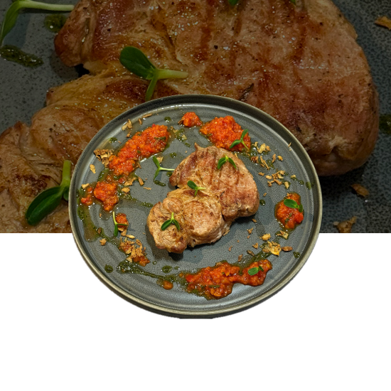 Свиная шея на гриле