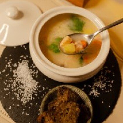 Финский сливочный суп с лососем