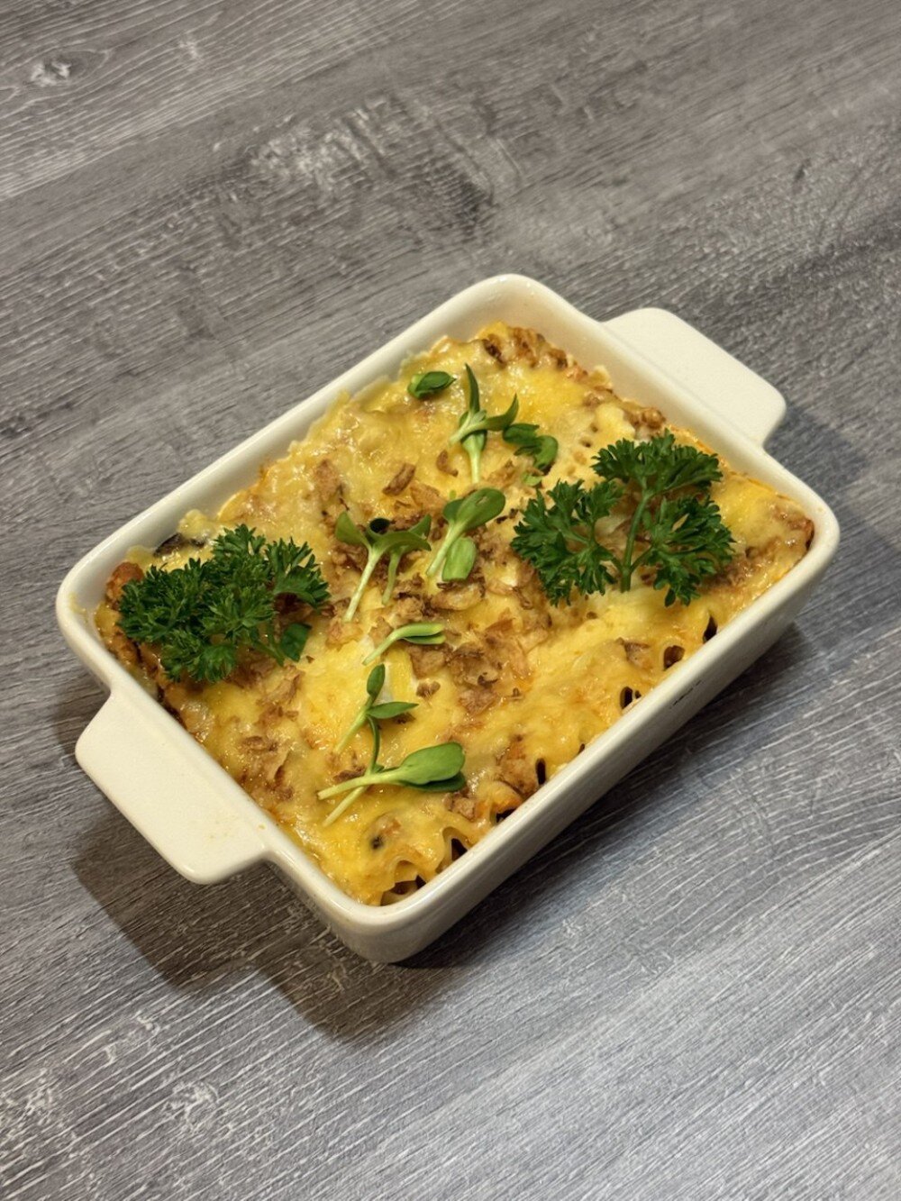 Лазанья по-лигурийски с кроликом