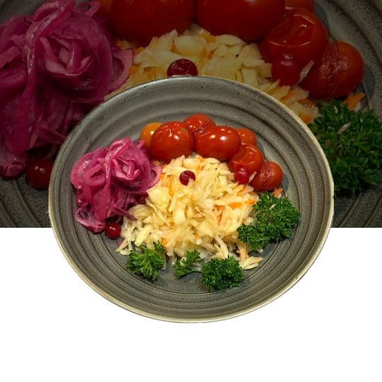 Капуста квашенная с помидорами