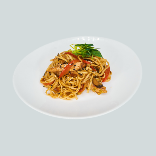 Удон с курицей