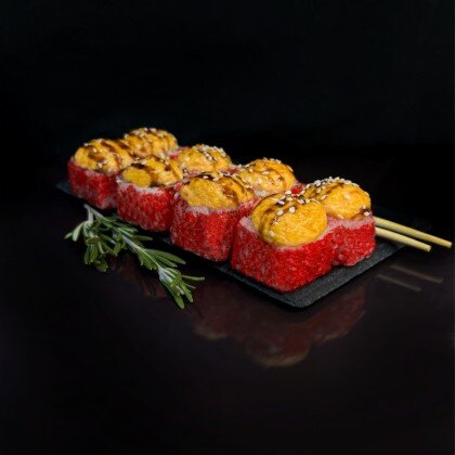 Запечённая Калифорния с лососем 8 шт.