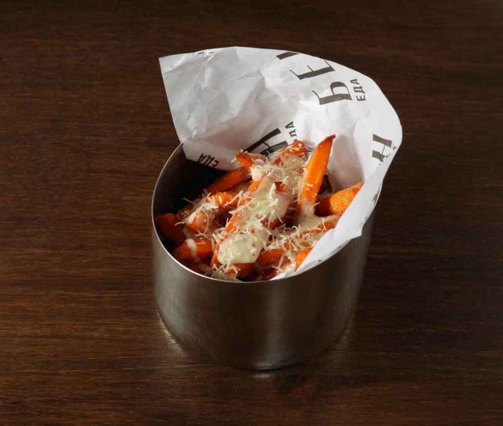 Батат фри с трюфельным соусом ДОСТАВКА