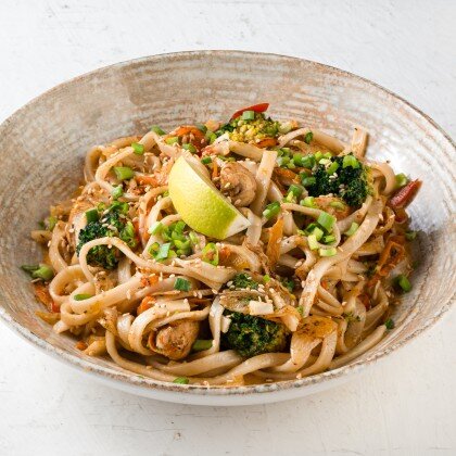 Удон карри с курицей