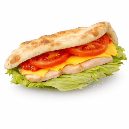 Сэндвич-пита с копченой курицей