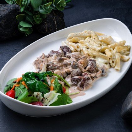 Говядина с грибами