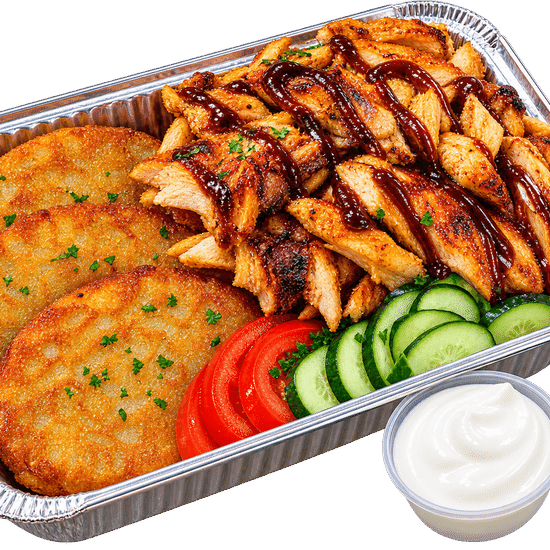Бокс драники с курицей