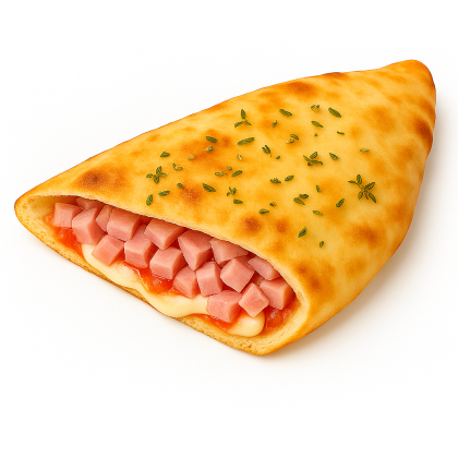 Кальцоне с ветчиной и сыром