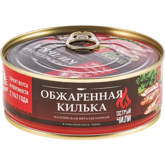 Килька балтийская обжаренная в соусе чили, 220 г