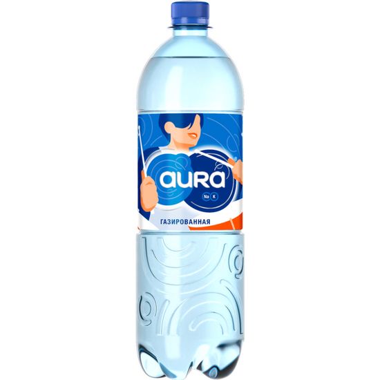 Вода питьевая «Aura» газированная