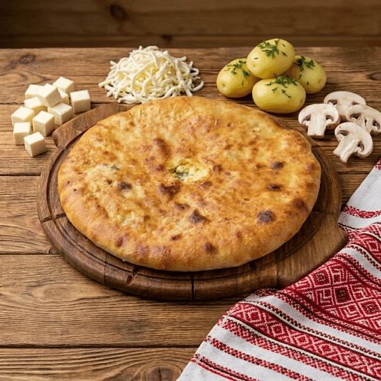 Картофель, грибы и сыр