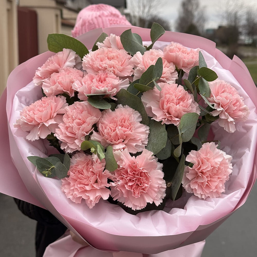 Монобукет «Розовый Диантус»