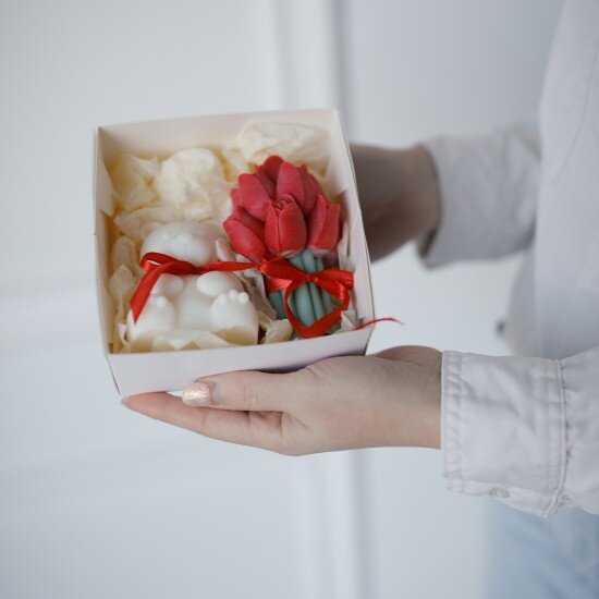 Свечи Медведь+Цветок