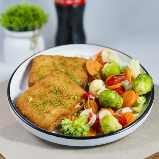 Фиш бокс с овощами