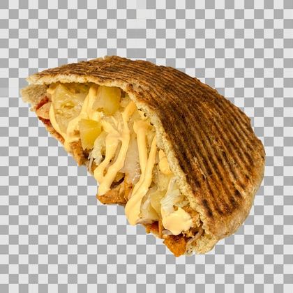 С ананасами в лепешке