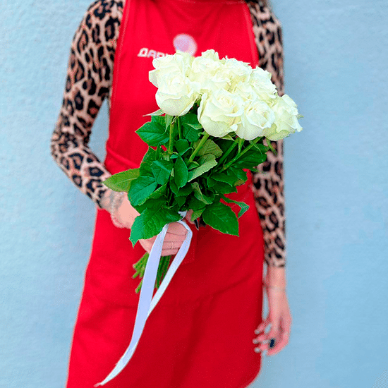 15 Аваланж роз 50 см с лентой