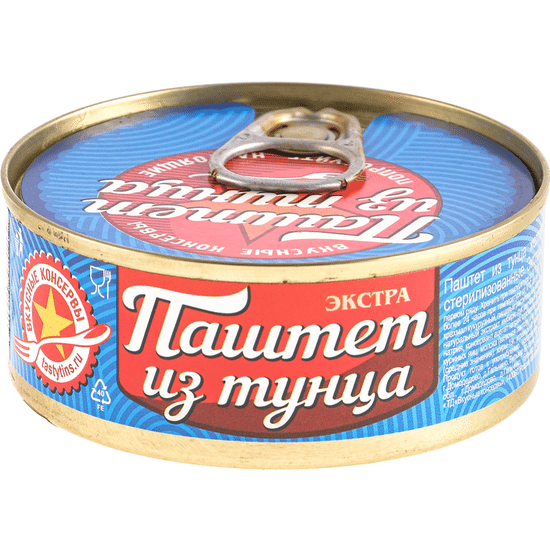 Паштет из тунца «Вкусные консервы», 100 г