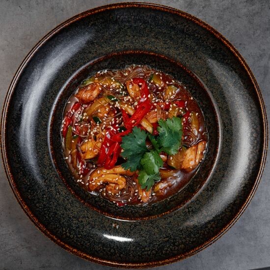 Фунчоза с курицей