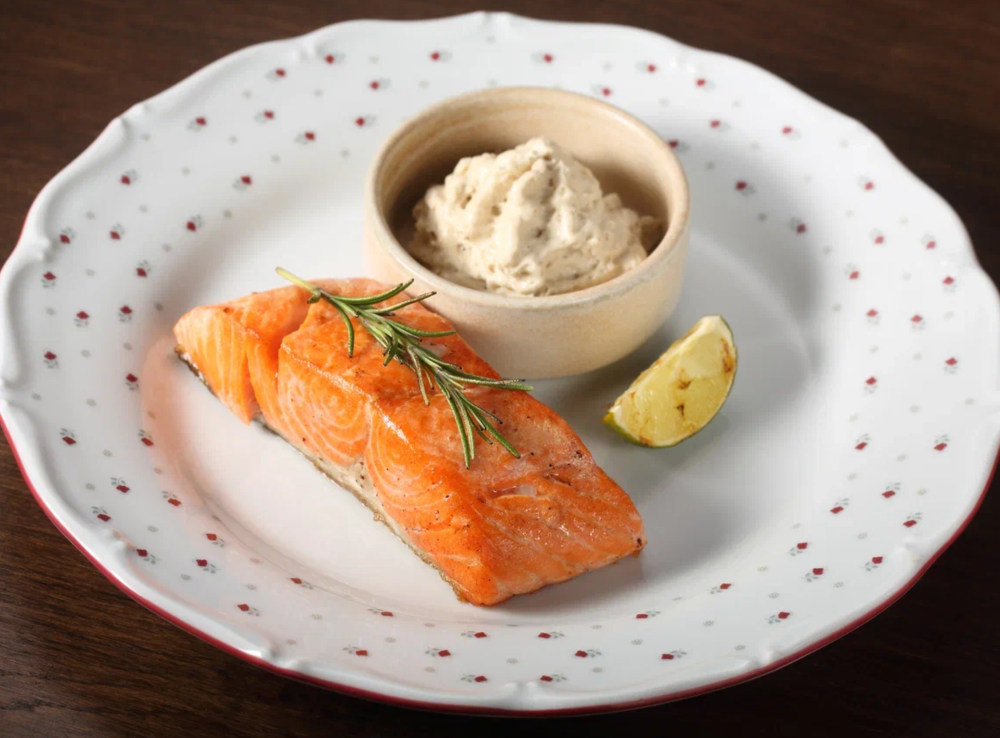 Филе лосося с муссом из угря