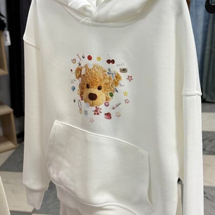 Худи белая ( мишка )