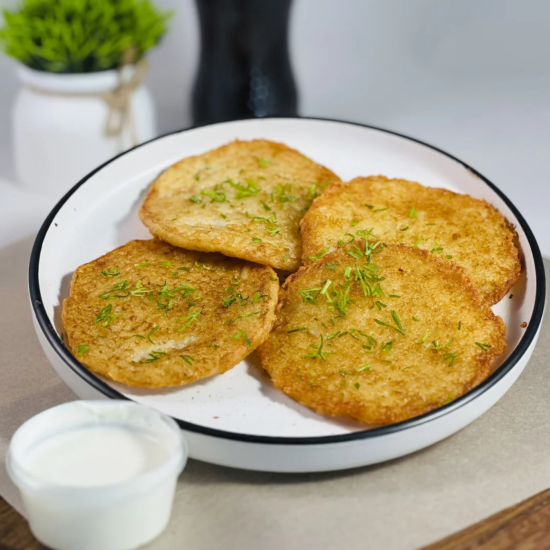 Драники со сметаной