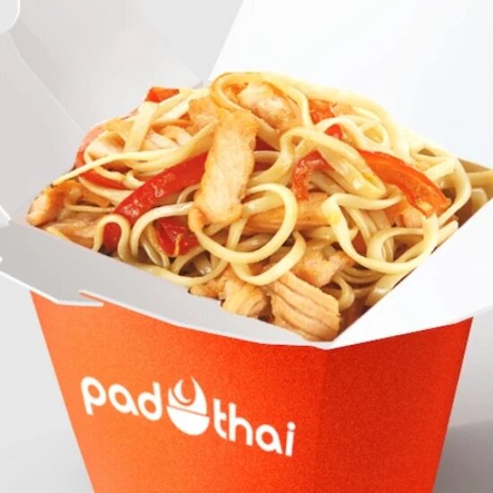 Лосось в сливочном соусе с лапшой удон