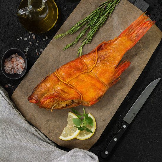 Окунь морской горячего копчения