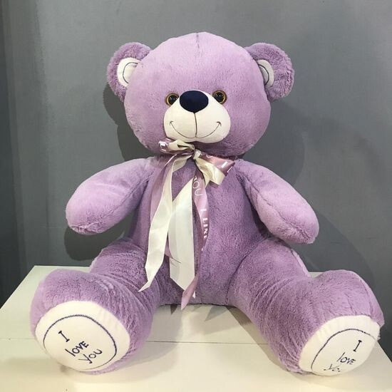 Игрушка медведь фиолетовый