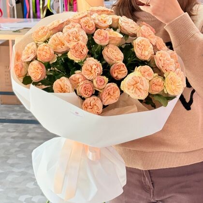 Кустовая пионовидная роза Gentle trendsetter 70см