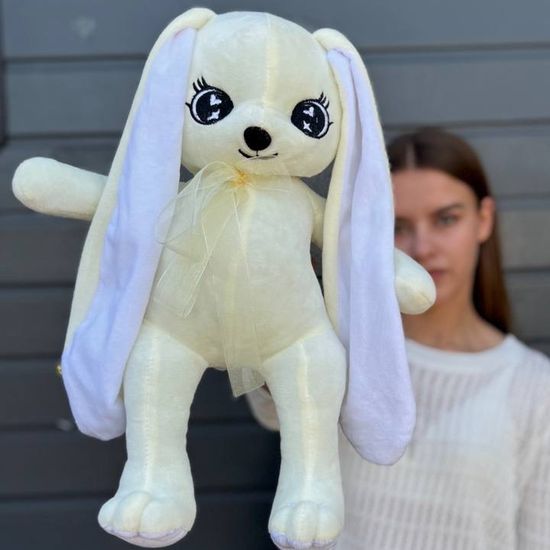 Заяц мягкий молочный