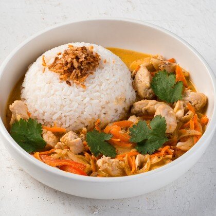 Рис карри с курицей