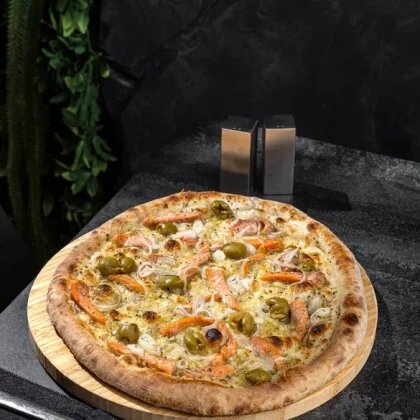 С форелью и оливками