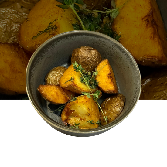 Картофель печеный с травами