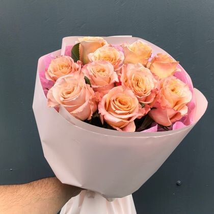 11 роз Shimmer с оформлением