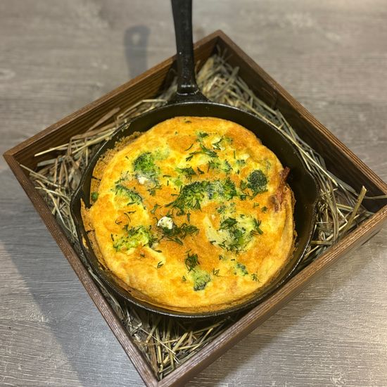 Омлет с ветчиной и брокколи